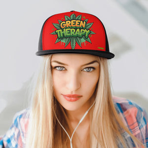Green Therapy Snapback Hats